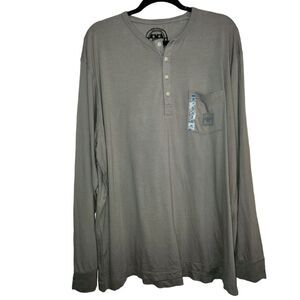 NWOT Old Navy Mens Long Sleeve Partial Button Front T-Shirt Size XXL